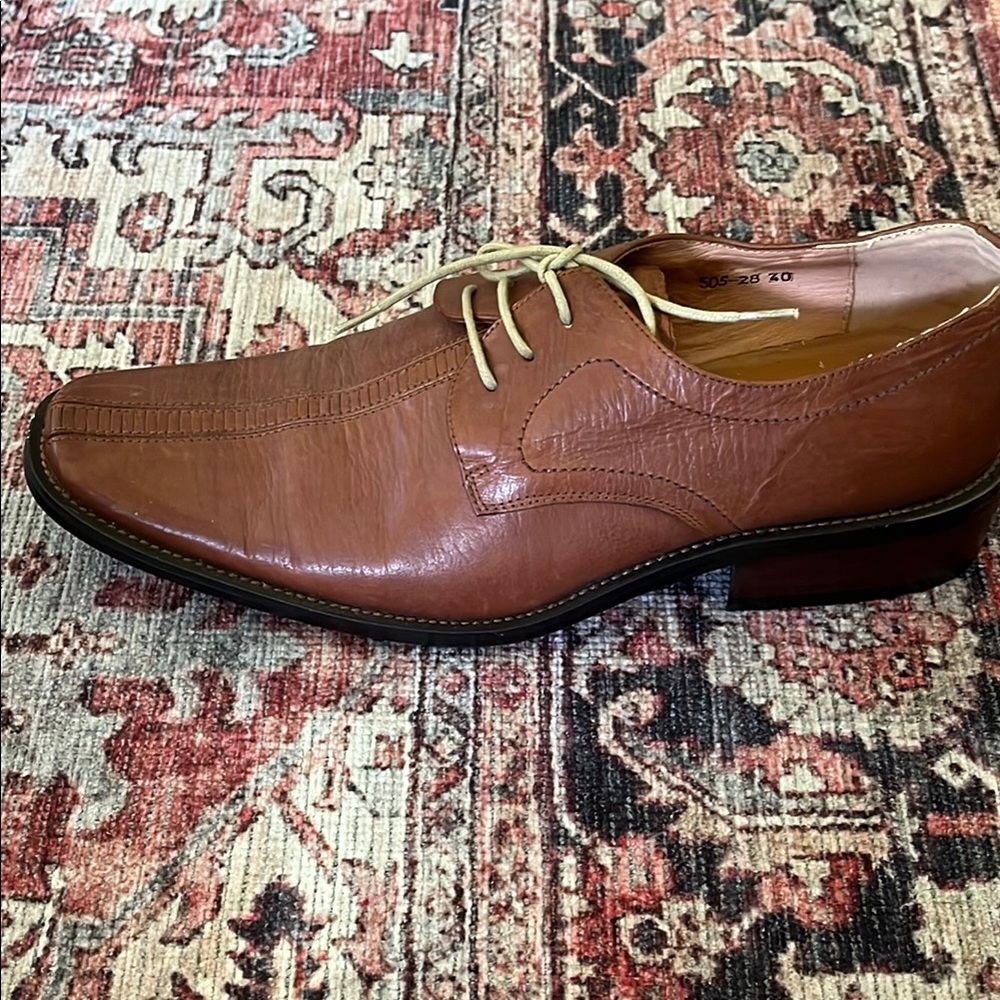 LD. Boss Tan Brown Oxford Men Shoes - Picture 9 of 17